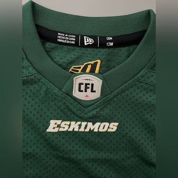 CFL NWT EDMONTON ESKIMOS KIDS JERSEY(12M) - Picture 2 of 4